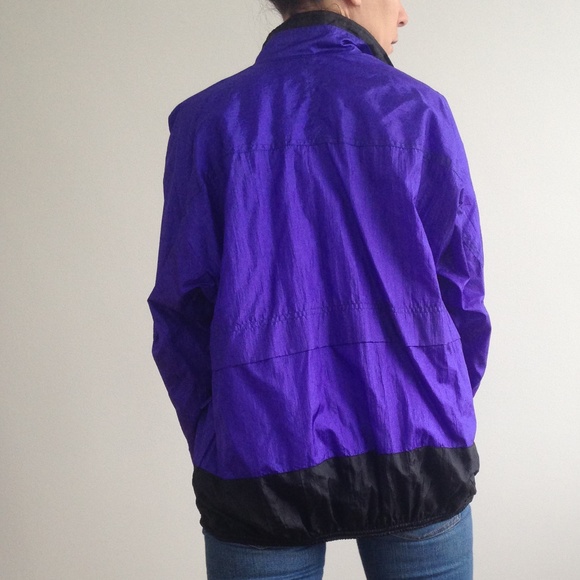 VINTAGE Northern Climate - Purple & Black Windbreaker - Picture 3 of 8